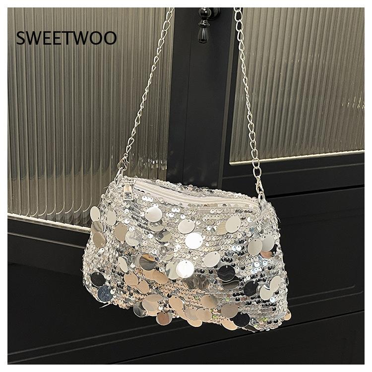 Fashion Street Night - Bolsa Tiracolo Mini Balde com Lantejoulas
