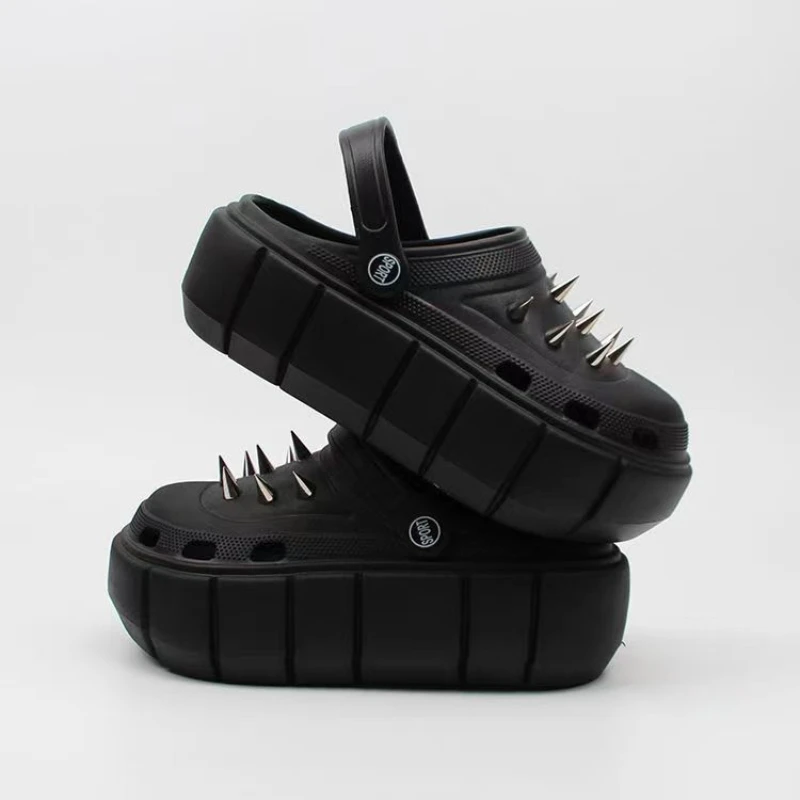 Street Fashion Y2K - Y2k estilo rebite buraco sapatos femininos