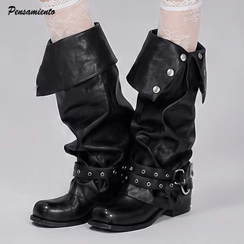 Street Fashion Canada - Botas de cano alto femininas com