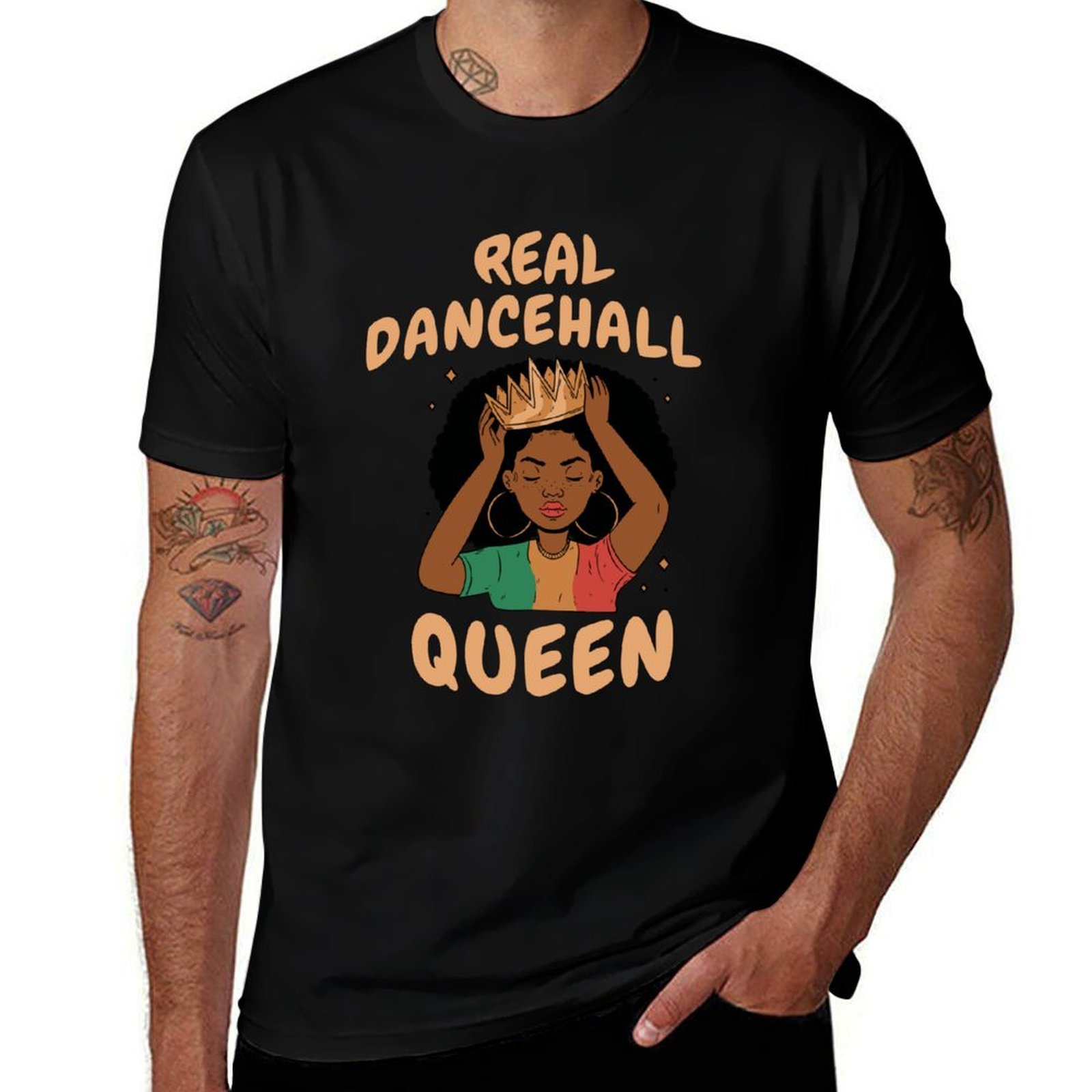 Queen Street Fashion - Camiseta Real Dancehall Queen, Moda de