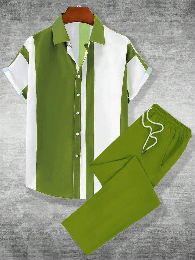 Conjunto de camisa de outono m - Street Fashion Men 2025 avaliação e preço
