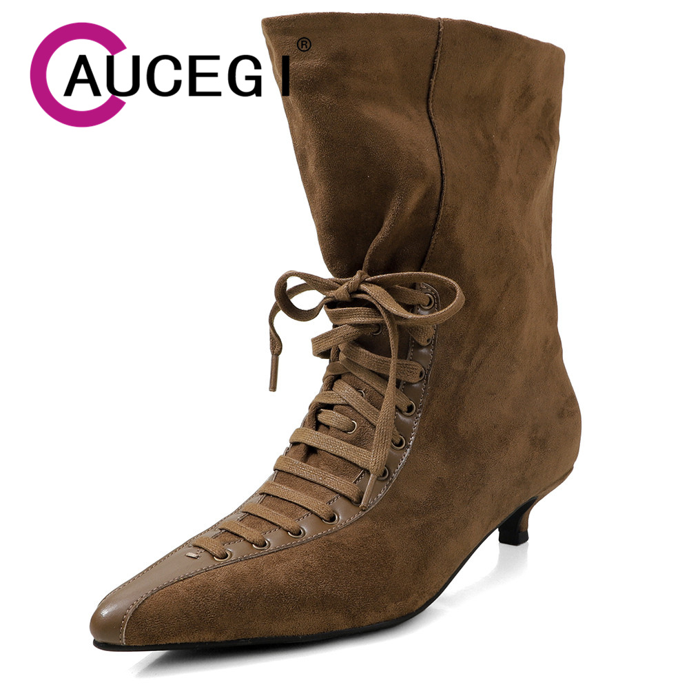 Botas de cano curto vintage, e - Street Fashion Canada avaliação e preço